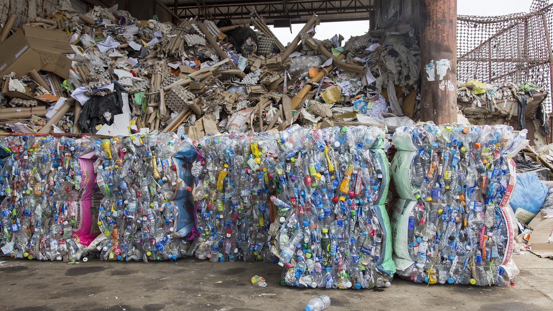 recycle plastic from water bottle